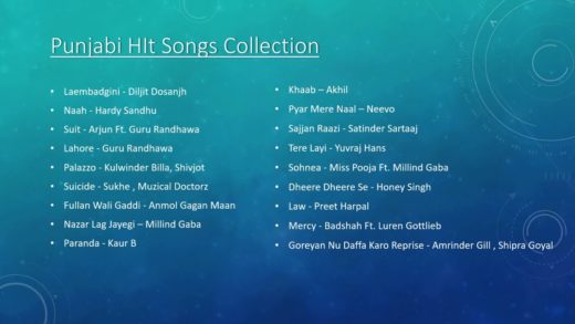 Punjabi Hit Jukeboxes – Songs Collection